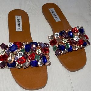 Worn Once Steve Madden Jeweled Sandals.
